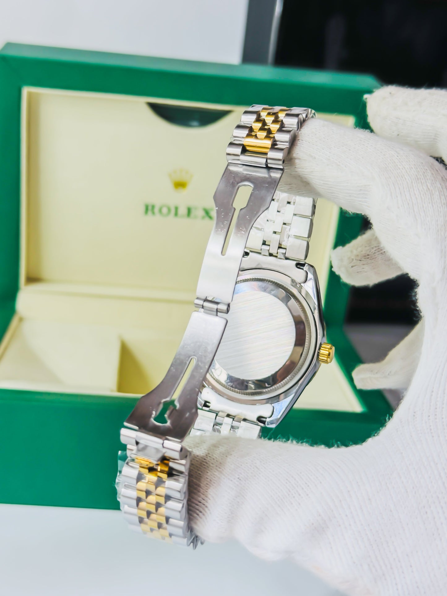 Royale Date Just - Two Tone White Dial