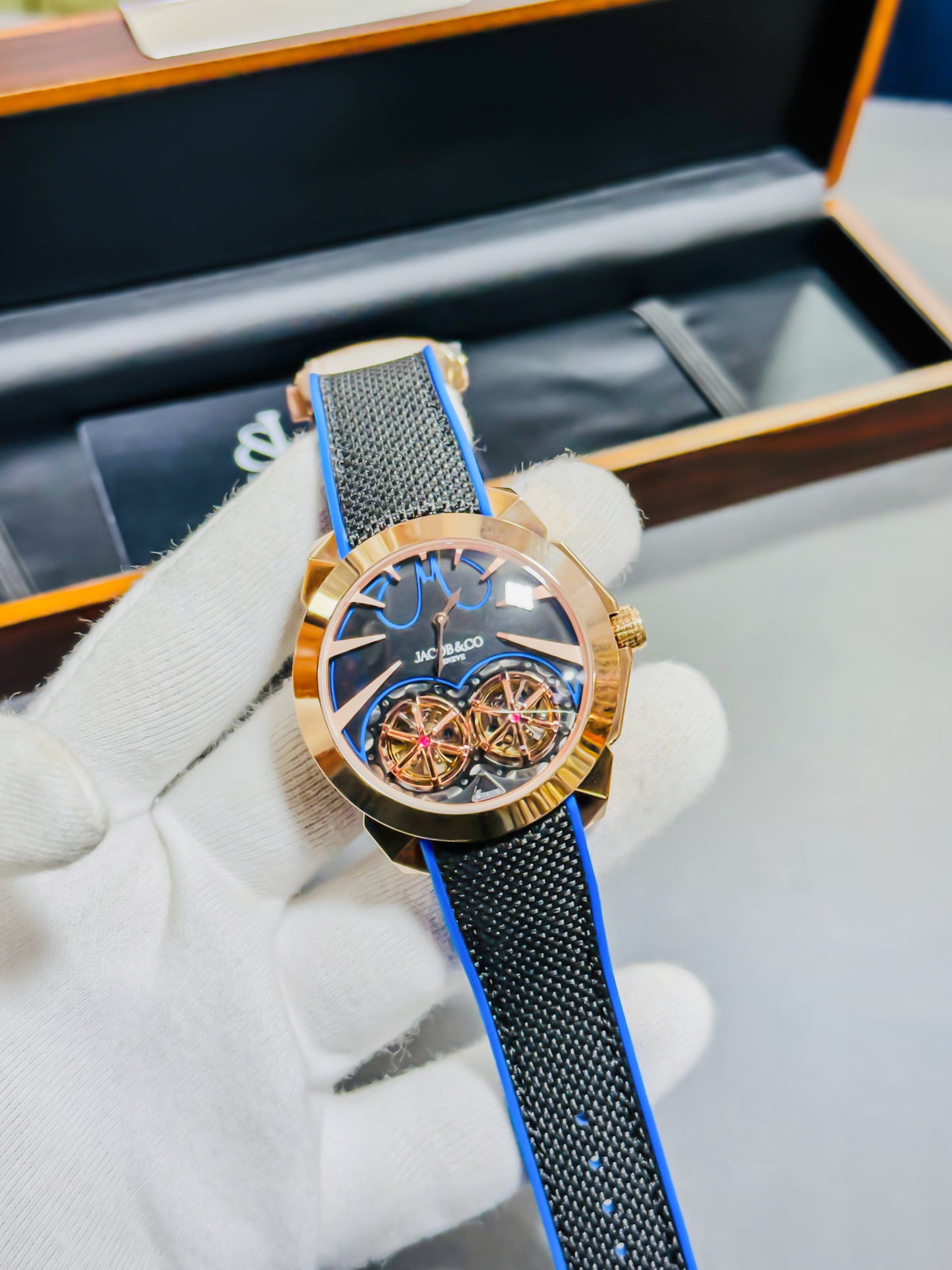 J&Co Batman Tourbillon - Dual Black & RoseGold Edition