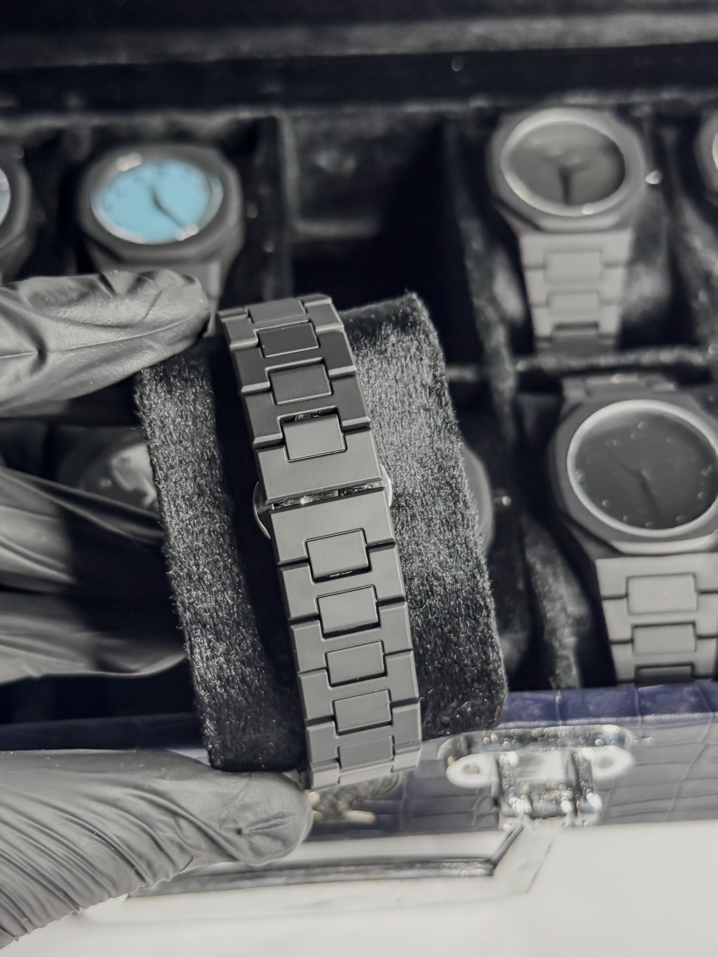 Arabic Aura Watch Blue & White Dial