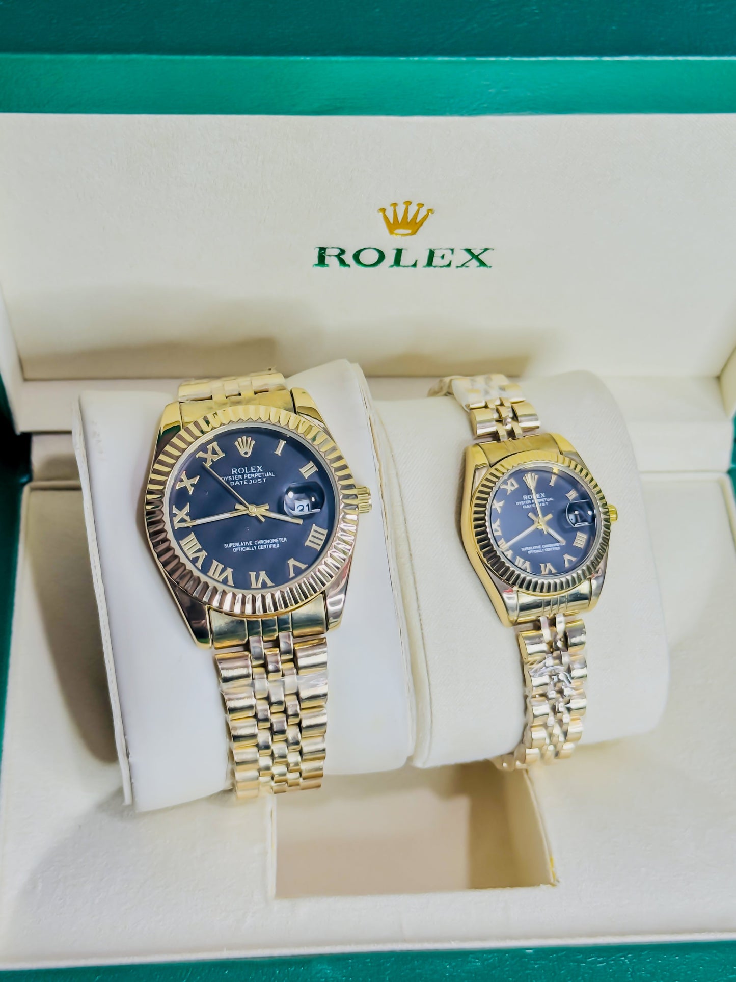 Royale Golden - Black Dial Couple Edition