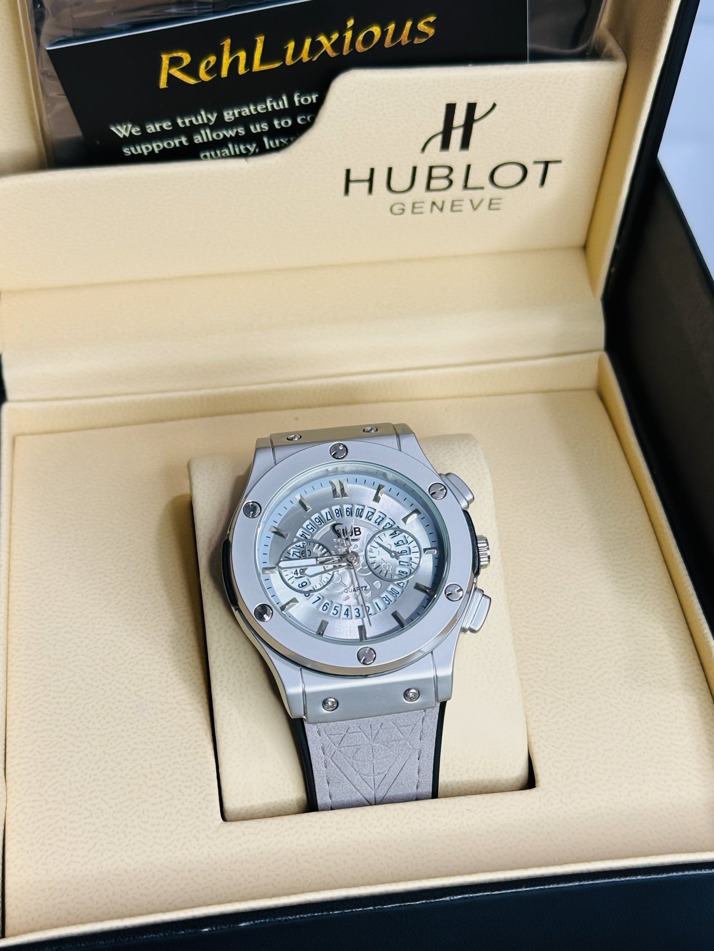 HB Geneve Grey - Premium Strap Edition