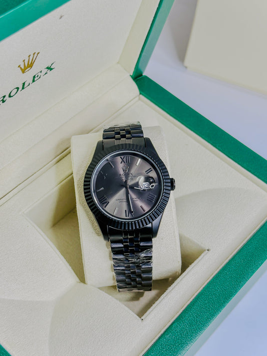 Royale Date Just - Black Roman Dial