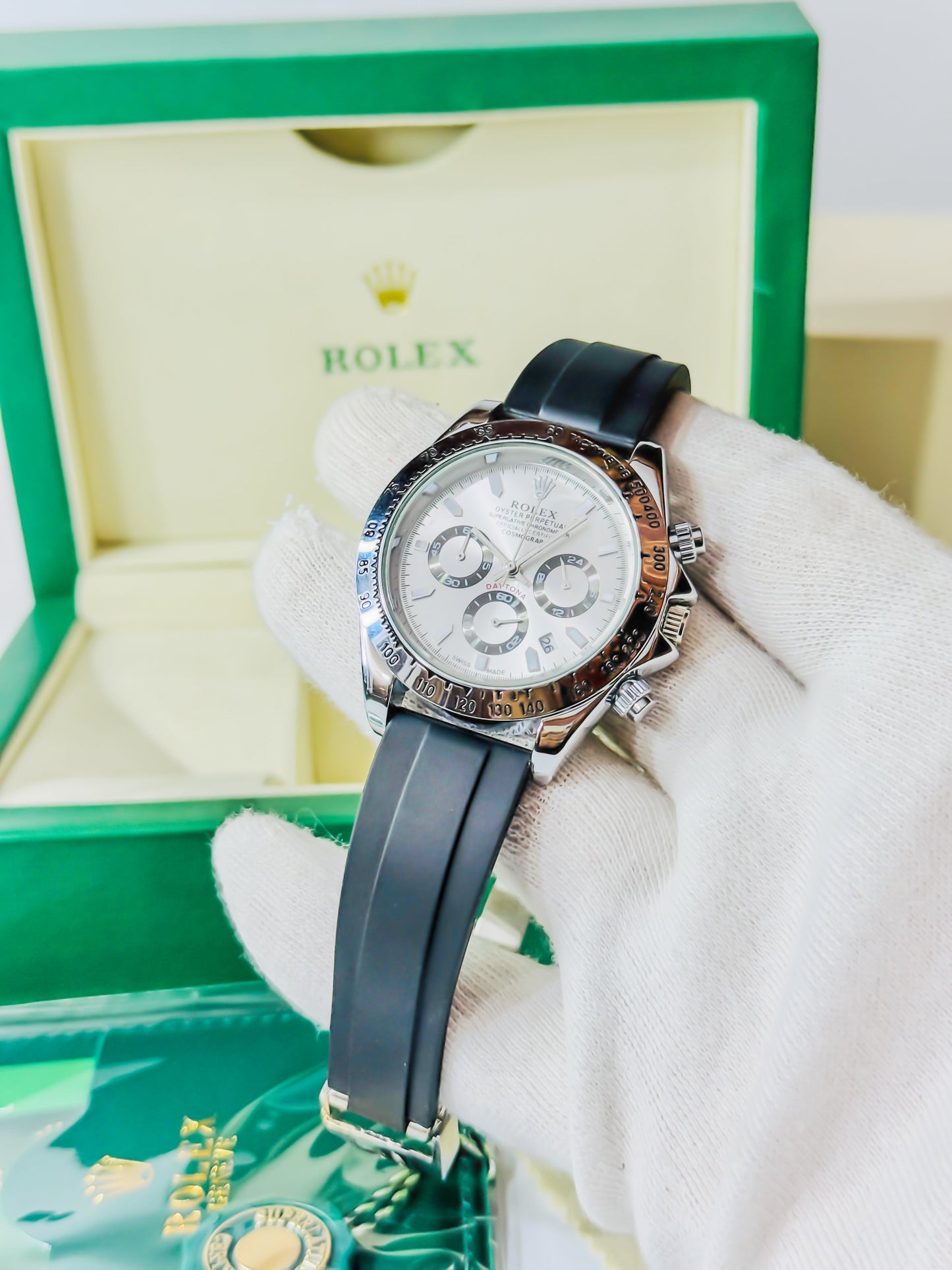 Daytona Silver - Chronograph Strap Edition