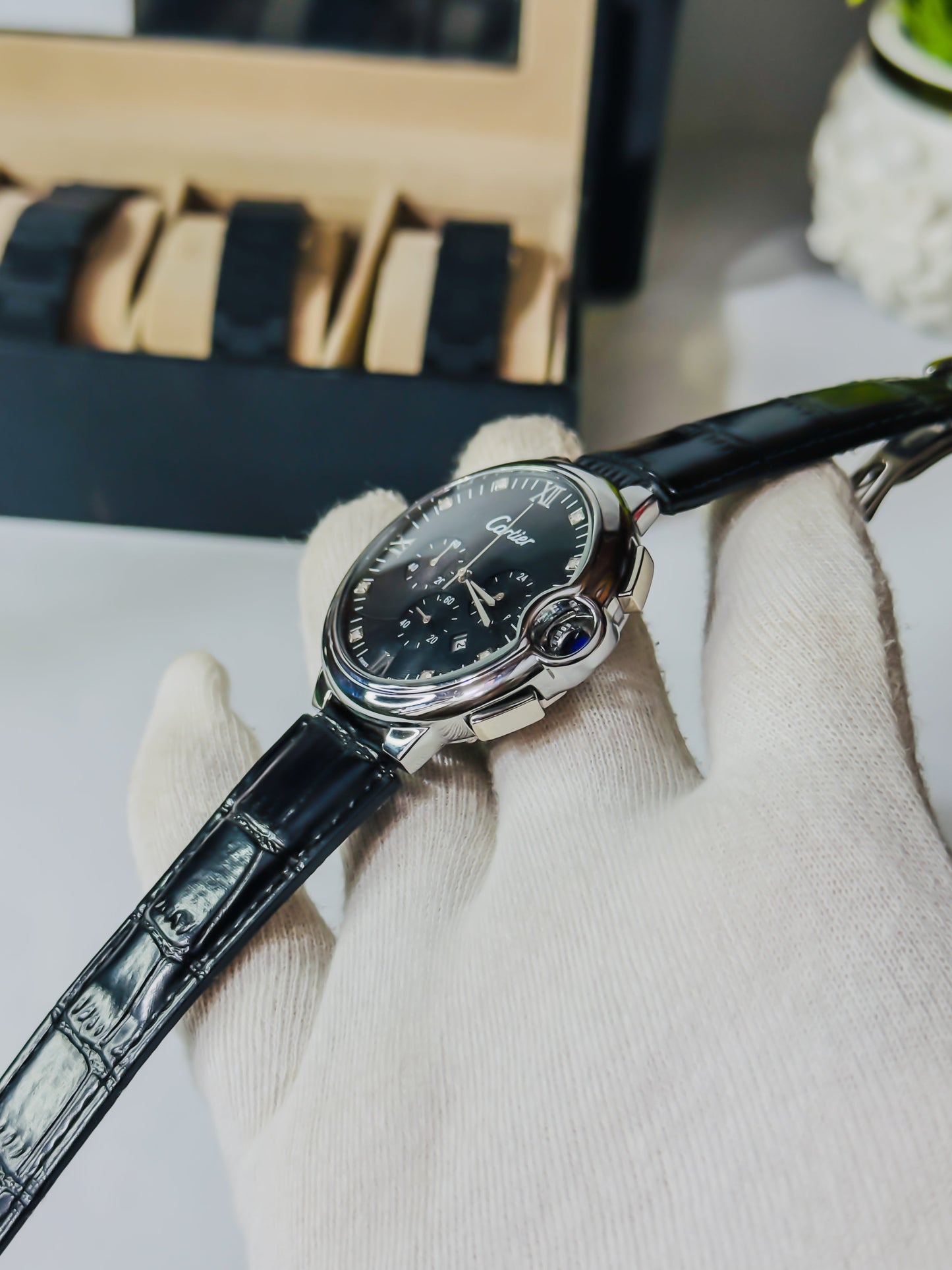 Cartier Moon Phases - Chronograph Black & Silver Edition