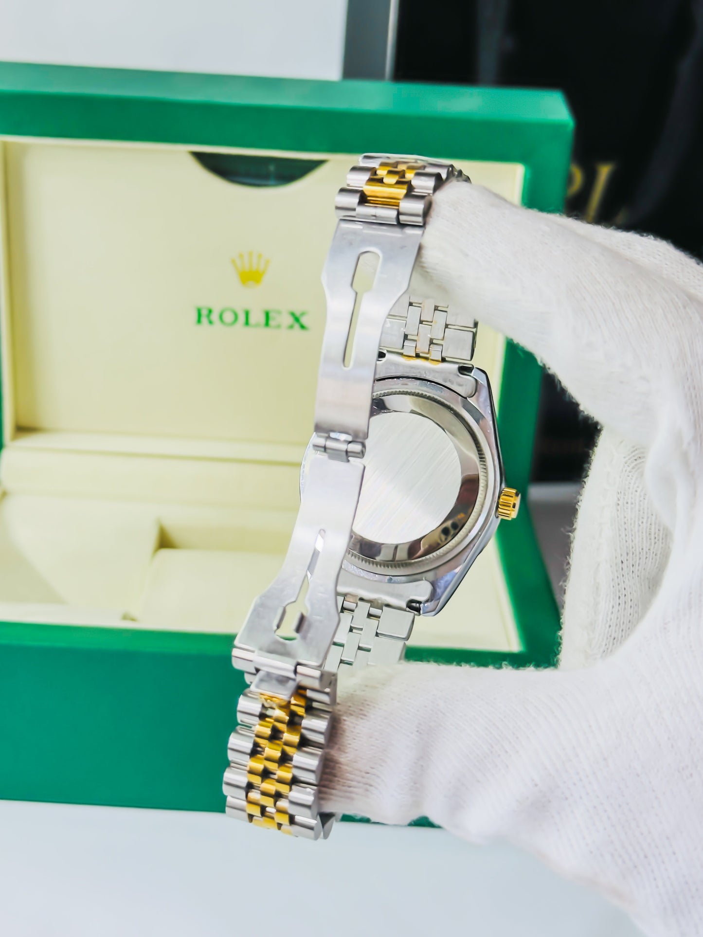 Royale Date Just - Two Tone Green Dial