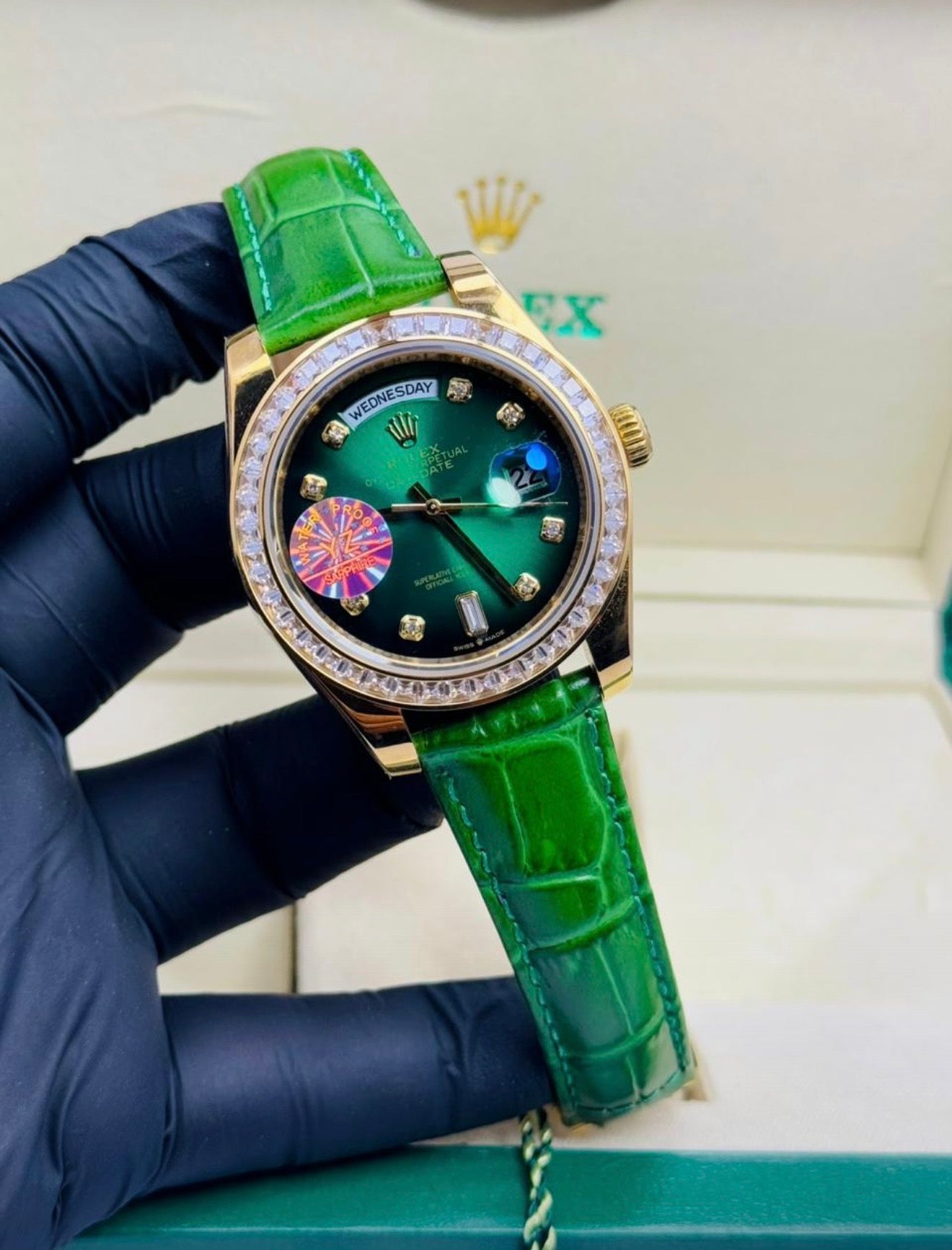 RLX Royale Day Date | Green Master Edition Watch
