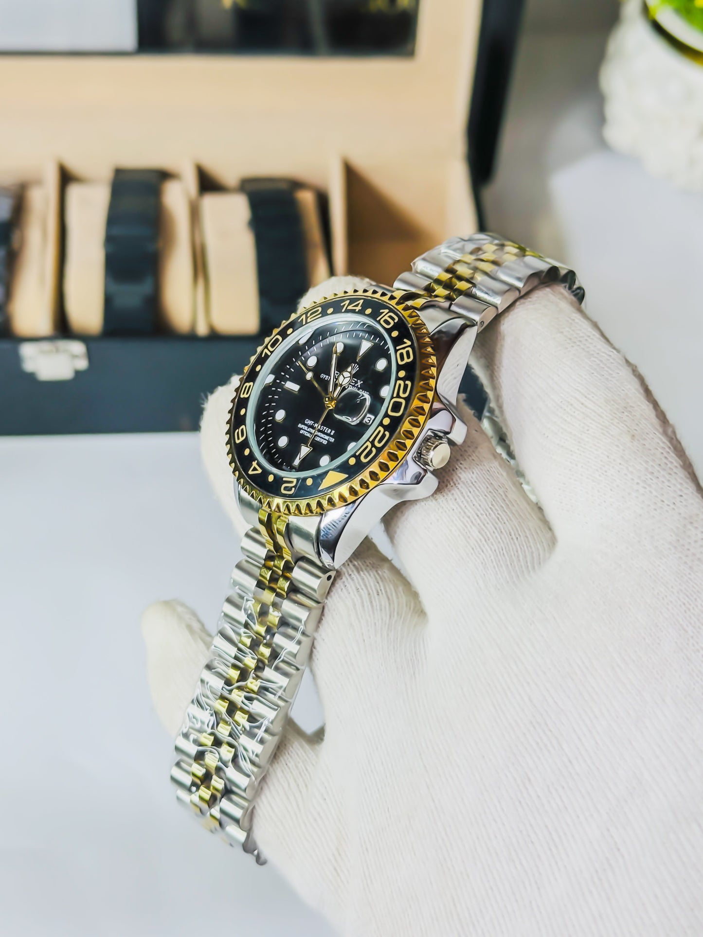 GMT Two Tone - Golden & Silver | Semi Auto Edition