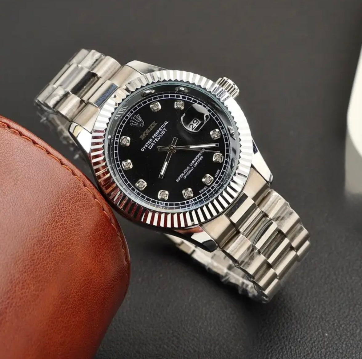 Royale Date Just - Silver Black