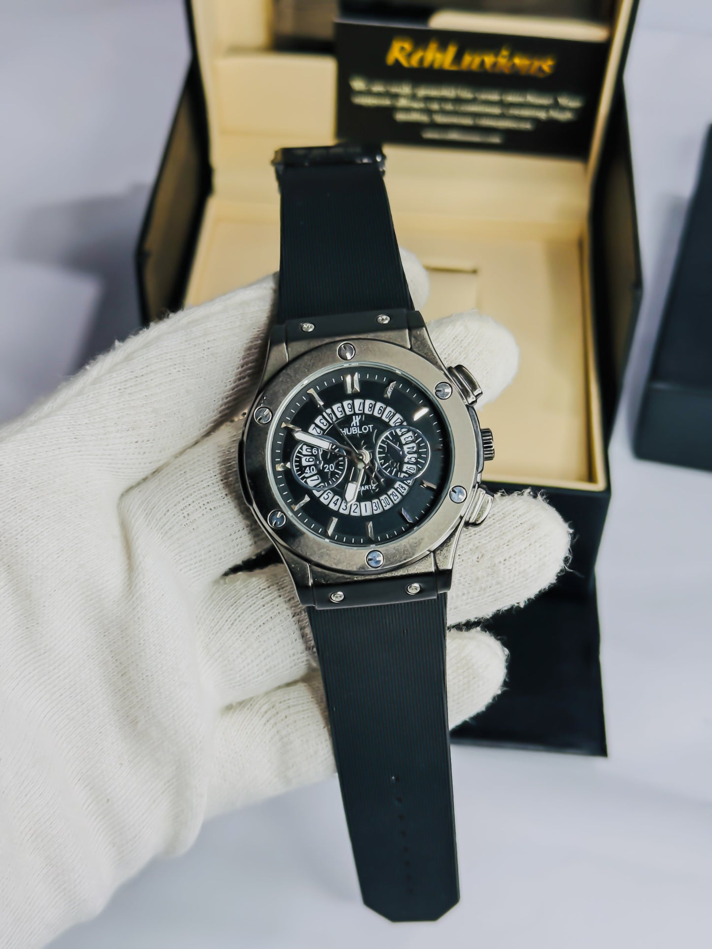 HB Geneve Black - Premium Strap Edition