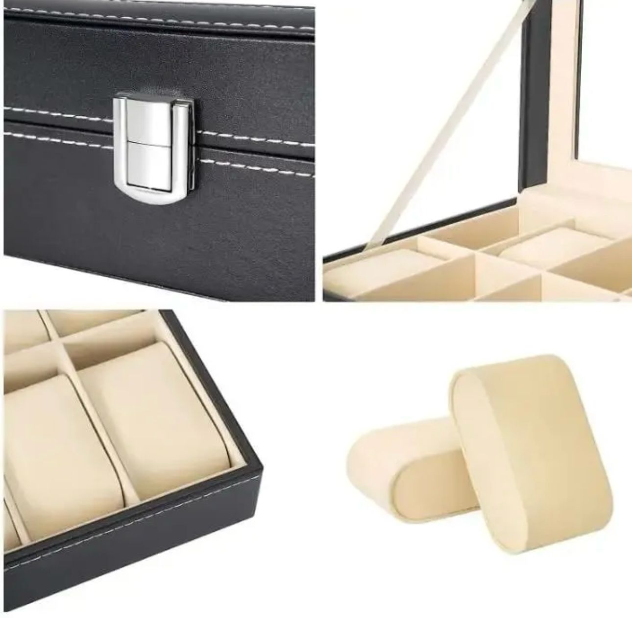 Luxe Watch Organizer – 12 Slot Display Case