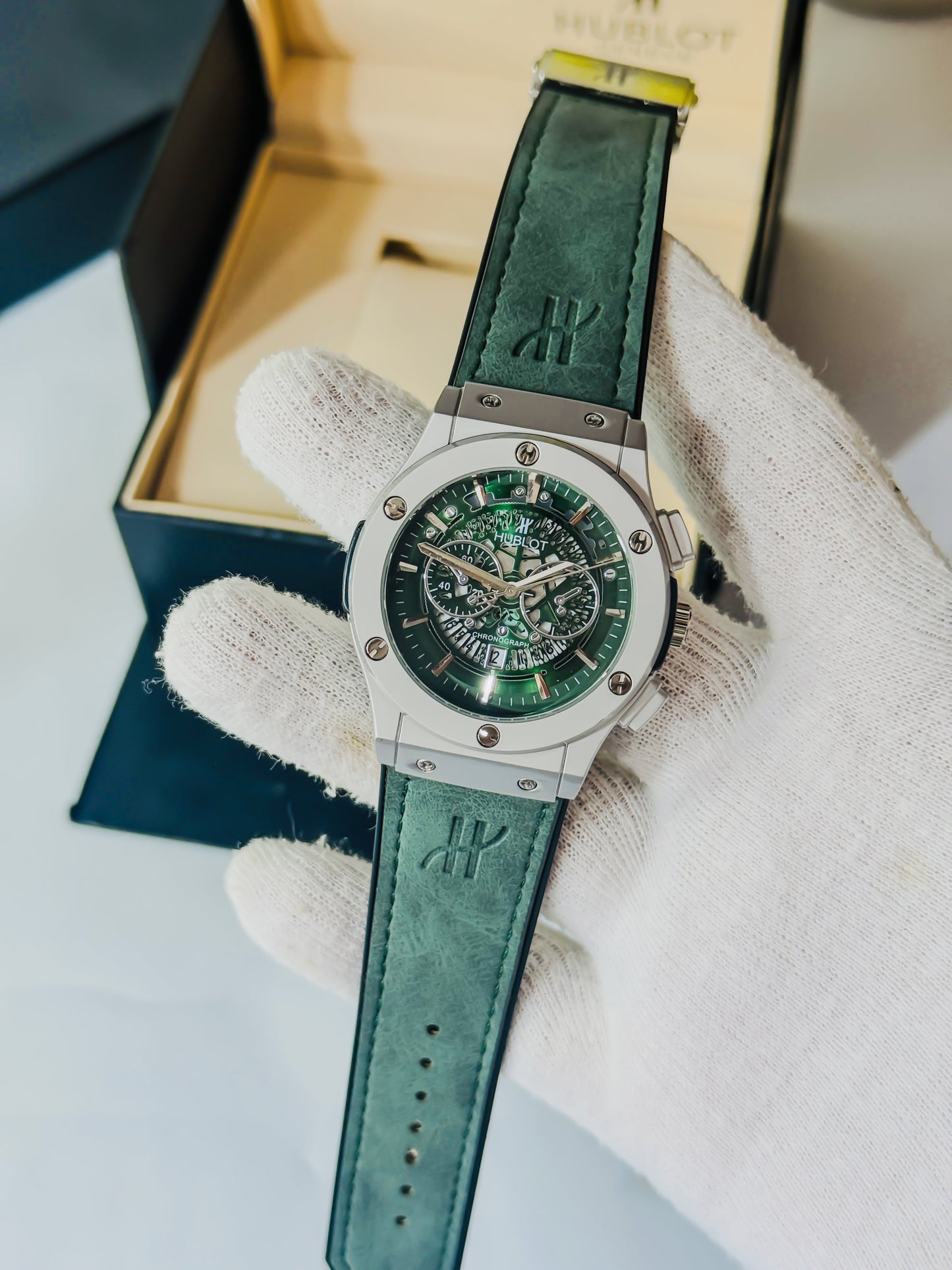 HB Geneve Green - Premium Strap Edition
