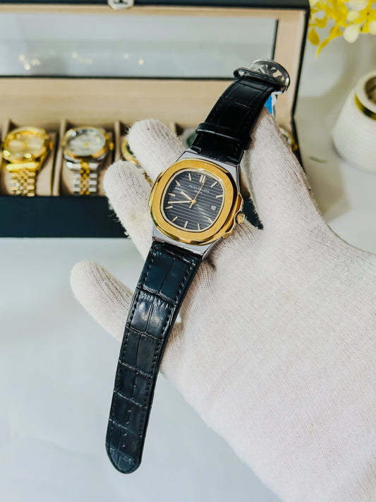 PP Two Tone Dial - Black Leather Edition